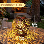 JOIEDOMI 2 Pack Outdoor Solar Hanging Lantern Lights, Waterproof Tabletop - Image 6