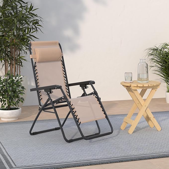 Set of 2 Zero Gravity Chairs Lounge Chair - Image 2