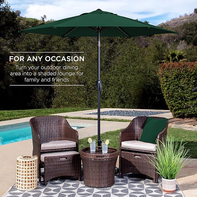 Best Choice Products 7.5ft Heavy-Duty Round Outdoor Market Table Patio Umbrella - Image 3