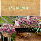 12x80 Inch Coconut Liner Roll for Planters Flower Basket Natural Coco Fiber - Image 3