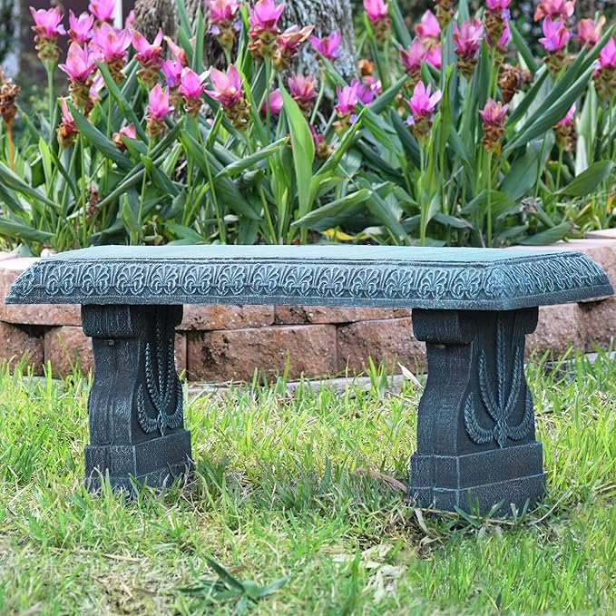 Arcadia Garden Products Outdoor Fiberclay Garden Bench - Image 7