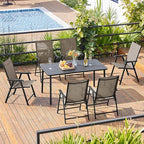 Yaheetech Outdoor Patio Chairs Set of 4, Portable Dining Chairs - Image 5