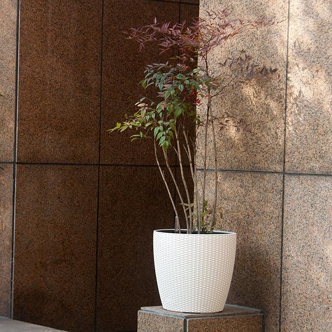 Dexceder 15x14 Rattan Self Watering Planter - Image 6