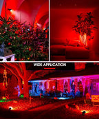 L LOHAS LED Red Spotlight Outdoor, Tree Spot Lights - Image 5