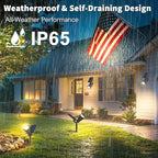 Solar Lights Outdoor Waterproof IP65, 3000K Super Bright LED, 2 Lighting Modes - Image 5