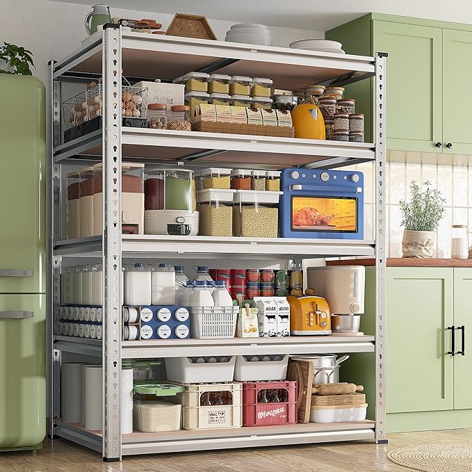 REIBII 2020LBS Garage Shelving Heavy Duty Metal Shelving 5 Tier Storage Shelves - Image 6