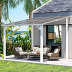 AECOJOY 8' x 8' White Gazebo Outdoor Pergola - Image 4