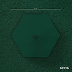 Best Choice Products 7.5ft Outdoor Solar Market Table Patio Umbrella - Image 4