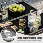 Tangkula 9 Piece Patio Dining Set, Rattan Chairs - Image 6
