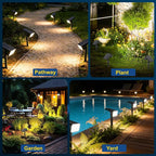 LANSOW Solar Spot Lights Outdoor Waterproof IP67, Solar Landscape Spotlights - Image 5