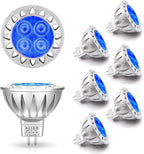 ALIDE MR16 GU5.3 Blue Led Bulbs 5W, 20W 35W 50W Halogen Equiv, Low Voltage 12V by ALIDE