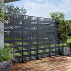 Casaphoria Metal Privacy Screen Outdoor, Harold Black - Image 2