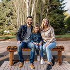 47.2" Outdoor Garden Bench, Weatherproof Patio Benches 3-Person Seat Backless - Image 7