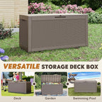 Outdoor Storage Box, Resin Deck Boxes Indoor and outdoor, Waterproof Storage - Image 7
