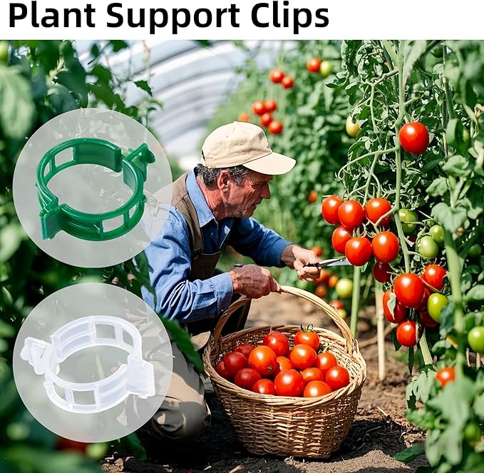 300 Pcs Plant Support Clips, Plastic Clips - Image 7