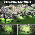 T-SUN Solar Spot Lights Outdoor, 8 Pack 49LED Landscape Spotlights, 2 Lighting - Image 3
