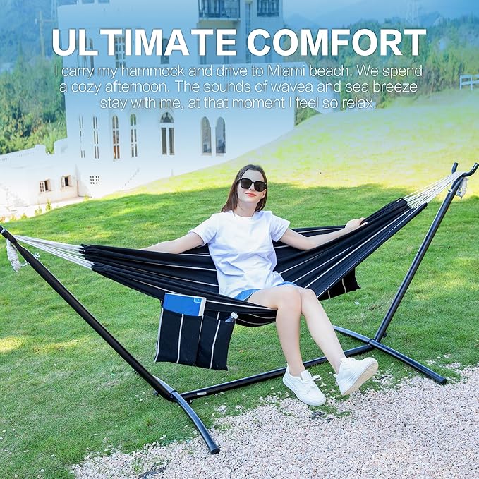 PNAEUT Double Hammocks with Stand - Image 2
