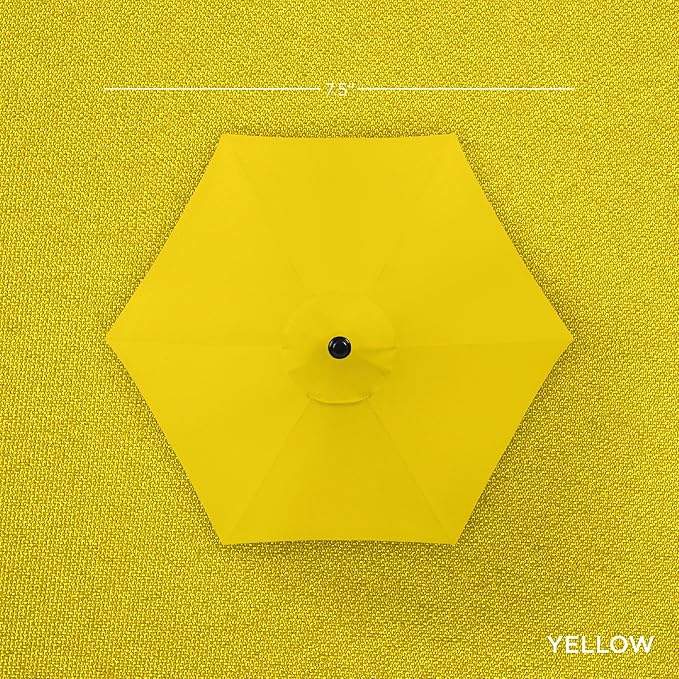 Best Choice Products 7.5ft Heavy-Duty Round Outdoor Market Table Patio Umbrella - Image 4