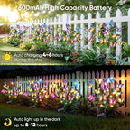 Solar Lights Outdoor Garden Decor: 6 Pack 102 Silk Butterflies - Image 6