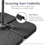 Best Choice Products 10ft Offset Cantilever Hanging Market Patio Umbrella - Image 6