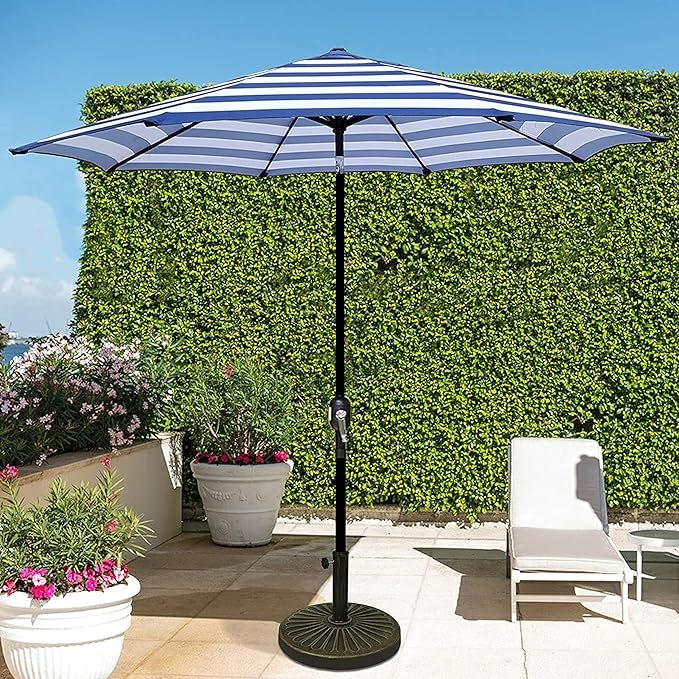Blissun 9' Outdoor Patio Umbrella, Outdoor Table Umbrella, Yard Umbrella - Image 6