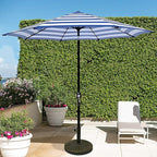 Blissun 9' Outdoor Patio Umbrella, Outdoor Table Umbrella, Yard Umbrella - Image 6