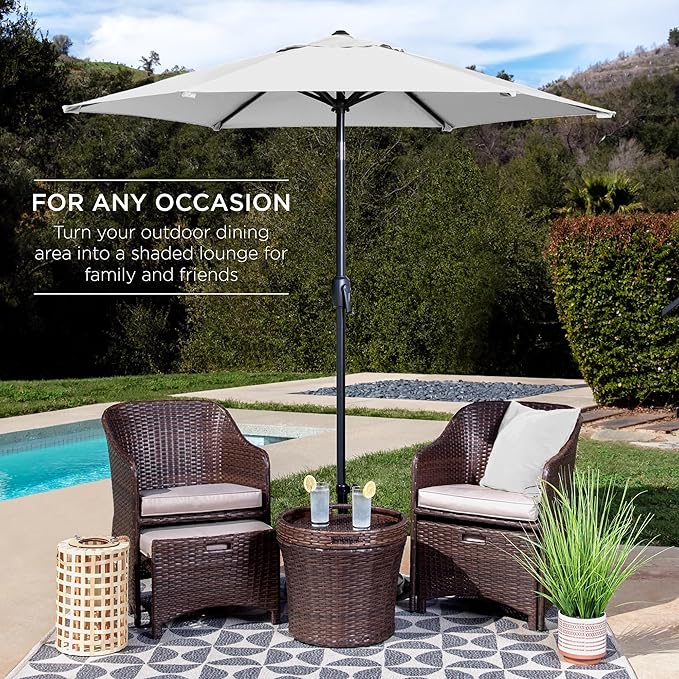 Best Choice Products 7.5ft Heavy-Duty Round Outdoor Market Table Patio Umbrella - Image 3