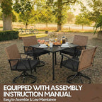 5-Piece Patio Dining Set for 4，Outdoor Dining Set - Image 7