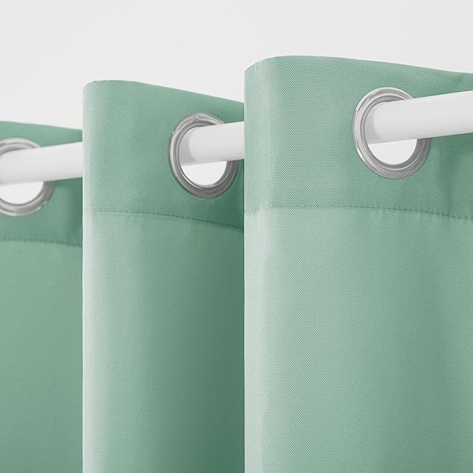 TOWN & COUNTRY BASICS Cabana Solid Heavyweight Indoor Outdoor Curtains - Image 3