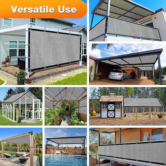 Artpuch Outdoor Pergola Shade Cover 24x24 FT Sun Shade Cloth - Image 6