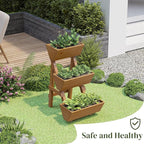 3-Tier Wooden Vertical Raised Garden Bed - Image 4