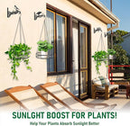 4-Pack Metal Hanging Planters for Outdoor Plants - Image 2