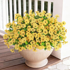 Bassion Artificial Flowers for Outdoors, 24 Bundles UV Resistant Fake Flowers - Image 2