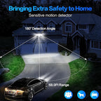 Energetic Solar Outdoor Lights, 1800LM 150 LED Security Motion Sensor Outdoor - Image 2