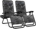 Best Choice Products Set of 2 Adjustable Steel Mesh Zero Gravity Lounge Chair by BestChoiceProducts