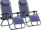 Homall Zero Gravity Chair Patio Folding Lawn Outdoor Lounge Gravity Camp by Homall