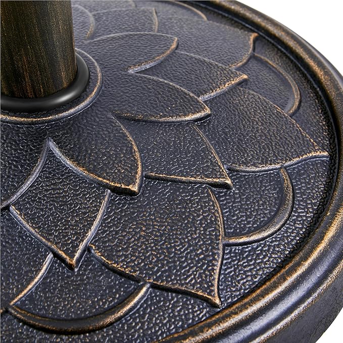 Yaheetech 18'' Patio Umbrella Base 26.5lbs Heavy Duty Antiqued Outdoor Market - Image 9