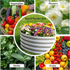 2PCS 12x2x1FT Galvanized Raised Garden Bed Kit, Vegetable Boxes-Oval Metal - Image 4