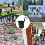 20 Pack 4 Inch Railing Hanging Planter, Metal Hanging Flower Pots, Metal - Image 7
