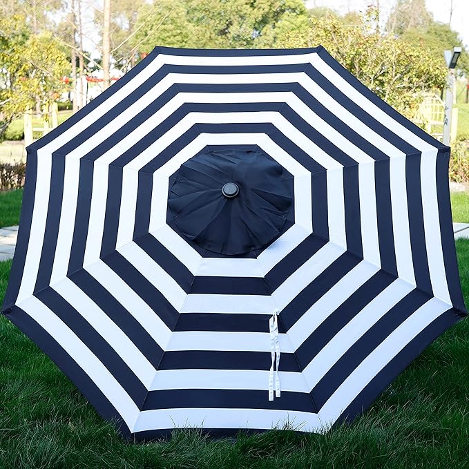Blissun 9' Outdoor Patio Umbrella, Outdoor Table Umbrella, Yard Umbrella - Image 4