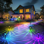Solar Pathway Lights Outdoor Waterproof 16 Pack Color Changing Garden Light - Image 8