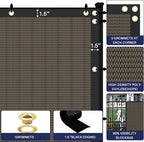 WINDSCREEN4LESS 6' x 9' Privacy Fence Screen in Brown - Image 4