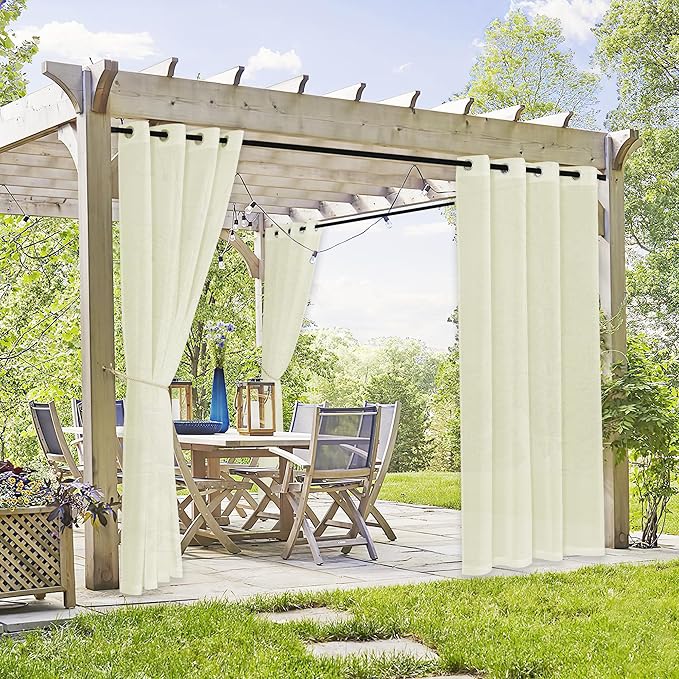 RYB HOME 2 Panels Outdoor Curtains by RYBHOME