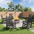 GarveeLife Poly Lumber Rocking Chair Outdoor Set of 6 by GarveeLife