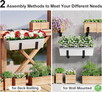 HFHOME 6PCS Adjustable Planter Box Brackets, Brackets - Image 5