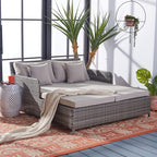 Safavieh PAT7500B Outdoor Collection Cadeo Grey Cushion Daybed - Image 4