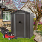 Vongrasig 5 x 3 x 6 FT Outdoor Storage Shed, Metal Tool Shed Clearance Garden - Image 9