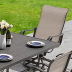 NUU GARDEN 7-Piece Outdoor Dining Table Set, All Weather Table - Image 4