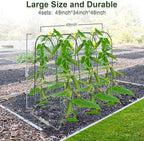 Cucumber Trellis for Raised Bed, U-Shape Garden Trellis for Climbing Plants - Image 2