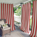Elrene Home Fashions Highland Stripe Indoor/Outdoor Curtain Panel, 50 inches X by ElreneHomeFashions